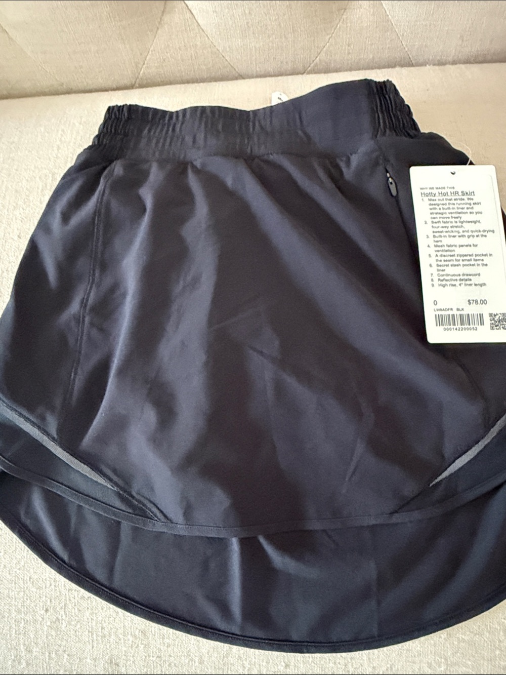 lululemon athletica Black High-Low Athletic Skirt